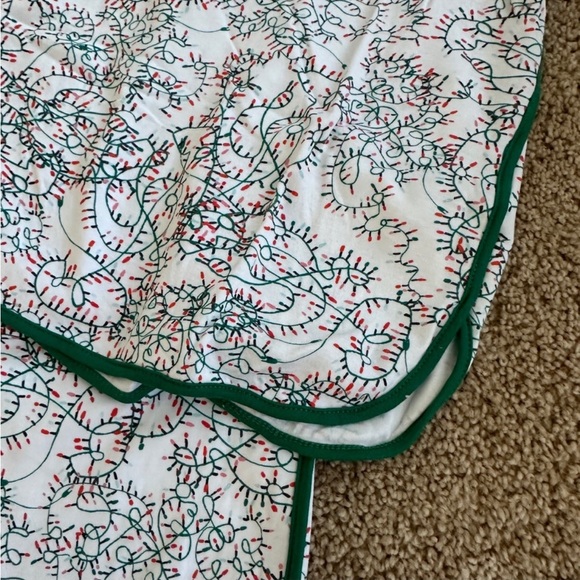 Lake Pajamas Pima Cotton Christmas Pajama Set in Tangled Lights Pattern - Picture 2 of 5